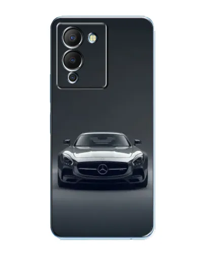 Чехол для Infinix Note 12 (G96) с картинкой «Mercedes на черном»