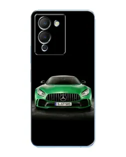 Чехол для Infinix Note 12 (G96) с картинкой «Mercedes — неоновый лого»