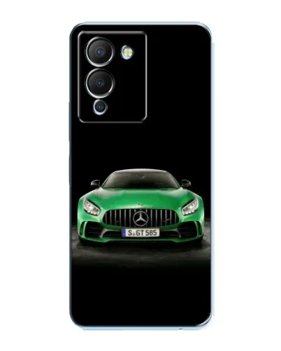 Чехол для Infinix Note 12 (G96) с картинкой «Mercedes — неоновый лого»