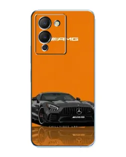 Чехол для Infinix Note 12 (G96) с картинкой «Оранжевый Mercedes AMG»