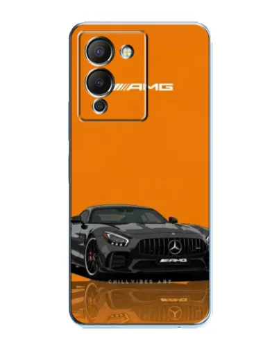 Чехол для Infinix Note 12 (G96) с картинкой «Оранжевый Mercedes AMG»