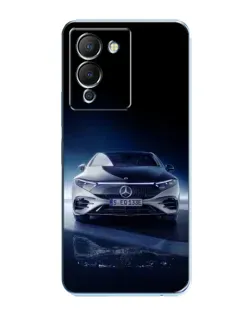 Чехол для Infinix Note 12 (G96) с картинкой «Ночной Mercedes EQ»