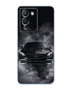 Чехол для Infinix Note 12 (G96) с картинкой «Mercedes в дыму»