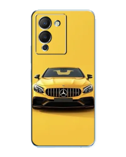 Чехол для Infinix Note 12 (G96) с картинкой «Желтый Mercedes GT»