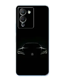 Чехол для Infinix Note 12 (G96) с картинкой «Mercedes — силуэт авто» Чехол для Infinix Note 12 (G96) с картинкой «Mercedes — силуэт авто»