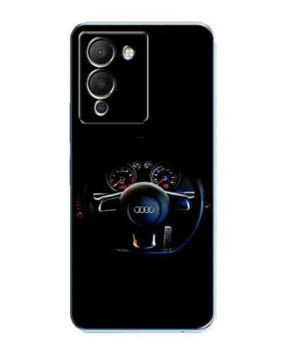 Чехол для Infinix Note 12 (G96) с картинкой «Салон Audi — руль»