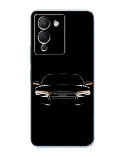 Чехол для Infinix Note 12 (G96) с картинкой «Audi — ночной контур»