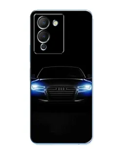 Чехол для Infinix Note 12 (G96) с картинкой «Audi в неоне»