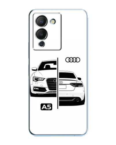Чехол для Infinix Note 12 (G96) с картинкой «Audi — контрастный дизайн»
