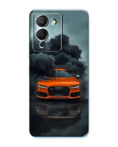 Чехол для Infinix Note 12 (G96) с картинкой «Audi в облаках дыма»