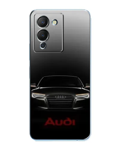 Чехол для Infinix Note 12 (G96) с картинкой «Audi — градиентный контур»