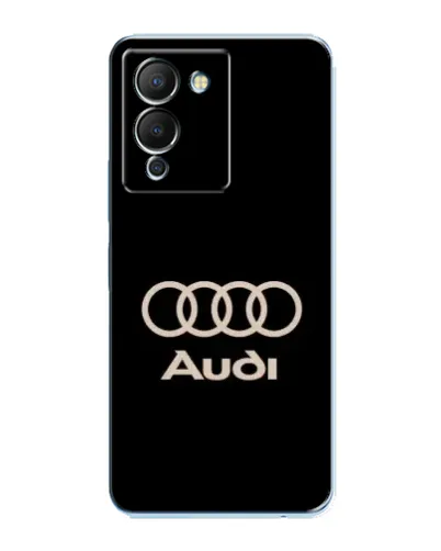 Чехол для Infinix Note 12 (G96) с картинкой «Audi — золотой логотип»
