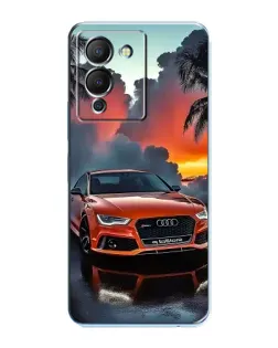 Чехол для Infinix Note 12 (G96) с картинкой «Audi — закат»