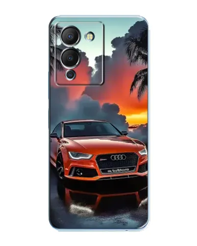 Чехол для Infinix Note 12 (G96) с картинкой «Audi — закат»