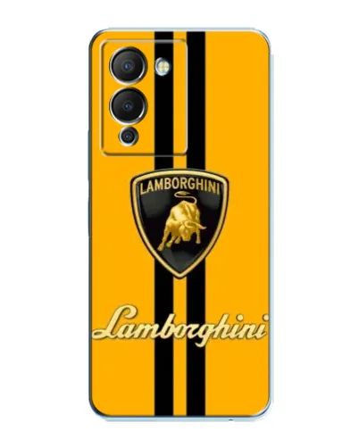 Чехол для Infinix Note 12 (G96) с картинкой «Lamborghini Stripe желтый»
