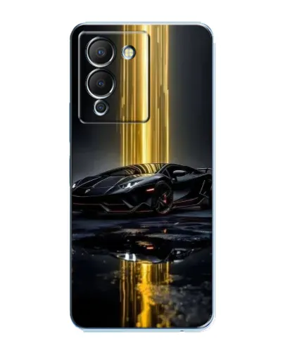 Чехол для Infinix Note 12 (G96) с картинкой «Ночной Lamborghini драйв»