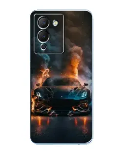 Чехол для Infinix Note 12 (G96) с картинкой «Lamborghini дымная эстетика»