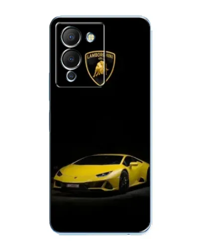 Чехол для Infinix Note 12 (G96) с картинкой «Lamborghini желтый акцент»