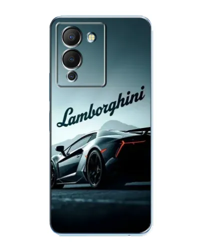 Чехол для Infinix Note 12 (G96) с картинкой «Классическая надпись Lamborghini»