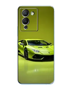 Чехол для Infinix Note 12 (G96) с картинкой «Салатовый Lamborghini Huracan»