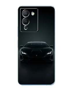 Чехол для Infinix Note 12 (G96) с картинкой «Черный Lamborghini Aventador»