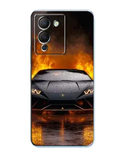 Чехол для Infinix Note 12 (G96) с картинкой «Lamborghini в огне»