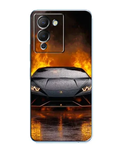 Чехол для Infinix Note 12 (G96) с картинкой «Lamborghini в огне»