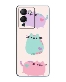 Чехол для Infinix Note 12 (G96) с картинкой «Pusheen трио»