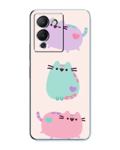 Чехол для Infinix Note 12 (G96) с картинкой «Pusheen трио» Чехол для Infinix Note 12 (G96) с картинкой «Pusheen трио»