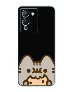 Чехол для Infinix Note 12 (G96) с картинкой «Пушин на черном»