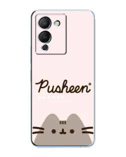 Чехол для Infinix Note 12 (G96) с картинкой «Pusheen логотип»