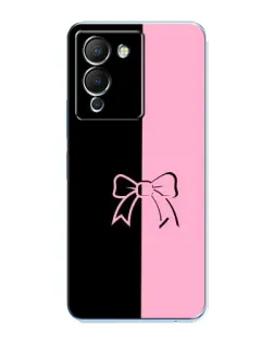 Чехол для Infinix Note 12 (G96) с картинкой «Половинки банта»