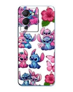 Чехол для Infinix Note 12 (G96) с картинкой «Стикеры Stitch и Angel»