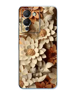 Чохол для Infinix Note 12 (G96) з картинкою «Бежевий флористичний декор» Чохол для Infinix Note 12 (G96) з картинкою «Бежевий флористичний декор»