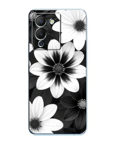 Чохол для Infinix Note 12 (G96) з картинкою «Монохромні айстри»