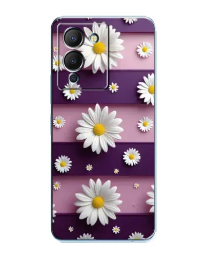 Чохол для Infinix Note 12 (G96) з картинкою «Ромашки на фіолетовому»