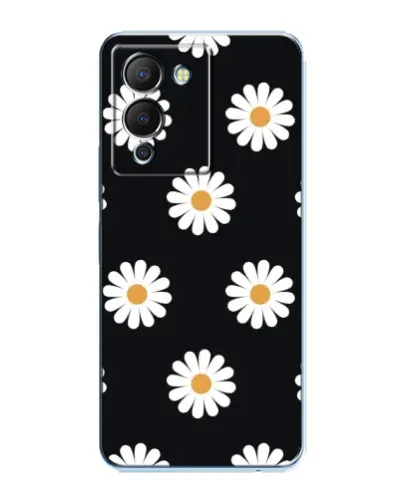 Чохол для Infinix Note 12 (G96) з картинкою «Ромашки на чорному»