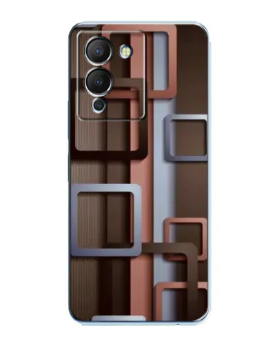 Чехол для Infinix Note 12 (G96) с картинкой «Коричневые объемные квадраты» Чехол для Infinix Note 12 (G96) с картинкой «Коричневые объемные квадраты»