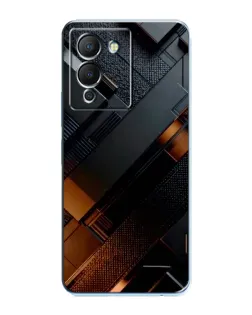 Чехол для Infinix Note 12 (G96) с картинкой «Черные геометрические блоки»