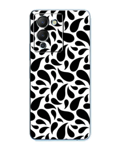 Чехол для Infinix Note 12 (G96) с картинкой «Контрастные черные капли» Чехол для Infinix Note 12 (G96) с картинкой «Контрастные черные капли»