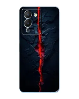 Чехол для Infinix Note 12 (G96) с картинкой «Kрасная лавовая трещина»