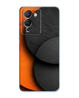 Чехол для Infinix Note 12 (G96) с картинкой «Геометрия оранжевых кругов»