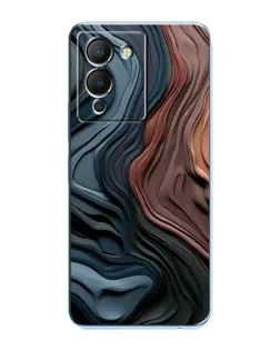 Чехол для Infinix Note 12 (G96) с картинкой «Цветные волны каньона»