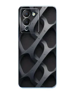 Чехол для Infinix Note 12 (G96) с картинкой «Объемное серое плетение»