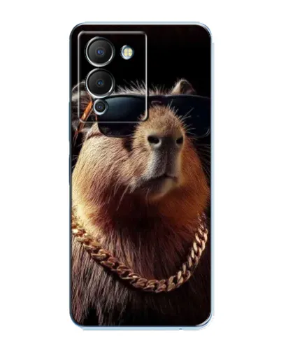 Чохол для Infinix Note 12 (G96) з картинкою «Капібара золотий ланцюг»
