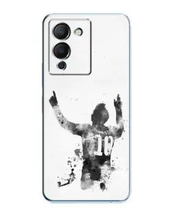 Чехол для Infinix Note 12 (G96) с картинкой «Черно-белый силуэт Месси» Чехол для Infinix Note 12 (G96) с картинкой «Черно-белый силуэт Месси»
