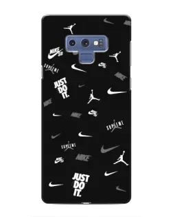 Чехол для Samsung Galaxy Note 9 с картинкой «Nike Black Pattern»