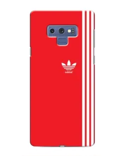 Чехол для Samsung Galaxy Note 9 с картинкой «Красный минимализм Adidas»