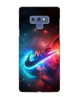 Чехол для Samsung Galaxy Note 9 с картинкой «Огненный логотип Nike»