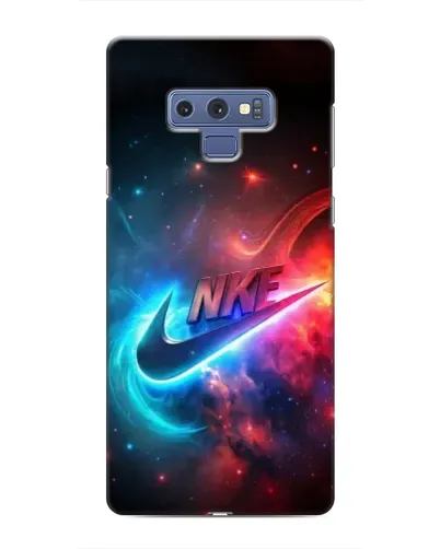 Чехол для Samsung Galaxy Note 9 с картинкой «Огненный логотип Nike»